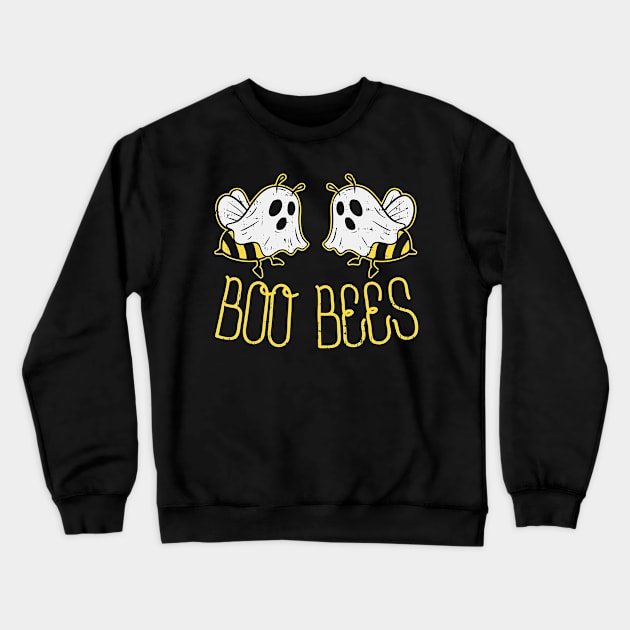 Boo Bees Funny Halloween Matching Couple Costume Crewneck Sweatshirt by JaydeMargulies